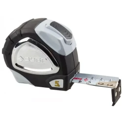 Рулетка ЗУБР "ЭКСПЕРТ" "ПРЕМИУМ", двухкомпонентный корпус, автостоп, полотно с нейлоновым напылением, 5 м / 25 мм 34050-05-25_z01