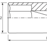 Головка торцевая глубокая 1/2"DR 8 мм S04HD4108 Jonnesway 47231 купить в Надыме