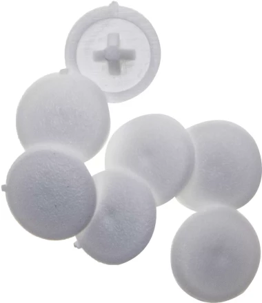 Заглушка декоративная ЗУБР под шуруп, цвет белый, шлиц №2, ТФ6, 40шт 4-308156-3 купить в Надыме