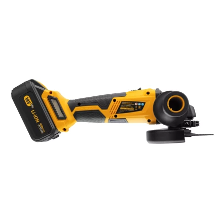 Машина углошлифовальная аккумуляторная бесщет. Denzel BLG-IB-18-125-4 27005, Li-ion, 18 В купить в Надыме