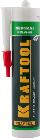Герметик силиконовый KRAFTOOL белый, нейтральный, 300мл 41257-0 купить в Надыме