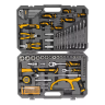 Набор инструментов Denzel 15803, 1/2", 1/4", CrV, S2, пластиковый кейс, 100 предметов купить в Надыме