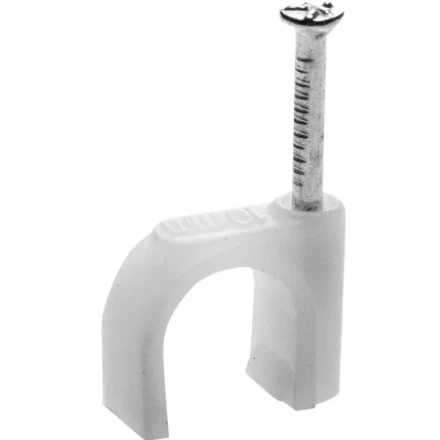 Скоба-держатель для круглого кабеля, с оцинкованным гвоздем, 12 мм, 60 шт, STAYER Master 4510-12 4510-12 купить в Надыме