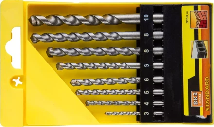Набор STAYER Сверла "STANDARD" по бетону, 3, 4, 5, 6, 6, 8, 8,10мм, 8шт 2912-H8_z01 купить в Надыме