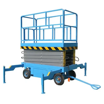 Подъемник ножничный самоходный 300 кг 16/18 м TOR SJY-0,3-16 DC аккумуляторный (Y) 1031617