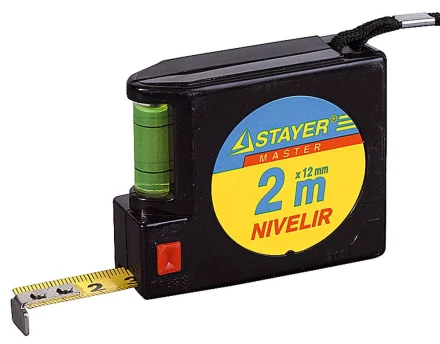 Рулетка STAYER "NIVELIR", 2м 3408-2 купить в Надыме