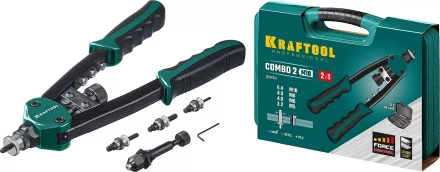 Комбинированные заклепочники двуручные KRAFTOOL Combo2-M10 31181 купить в Надыме