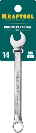 Ключи комбинированные KRAFTOOL, Cr-V, DIN 3113 27079-14 купить в Надыме