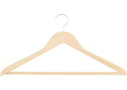 Вешалка деревянная для одежды с антискользящей рифленой перекладиной ТМ Elfe 92916 купить в Надыме