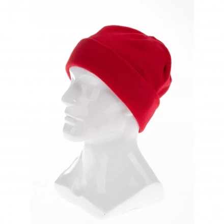 Шапка с отворотом из флиса для взрослых размер 56-57 красная Россия Сибртех 68821 купить в Надыме