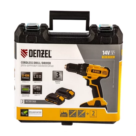 Дрель-шуруповерт аккумуляторная CDL-IB-14-02 Denzel 26112 купить в Надыме
