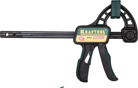 Струбцина &quot;EcoKraft&quot; ручная пистолетная, KRAFTOOL 32226-15, пластиковый корпус, 150/350мм, 150кгс 32226-15 купить в Надыме