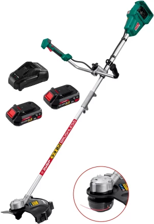 ЗУБР С1-18, 36 В, 35/25.5 см, 2х18 В АКБ (2 А·ч), бесщеточный триммер (ТАБ-365-22) купить в Надыме