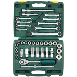 Набор KRAFTOOL "EXPERT QUALITAT" Торцовые головки "SUPER LOCK" с присоединит квадратом, 1/2", 38 предметов 27886-H38_z01