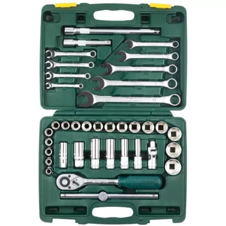 Набор KRAFTOOL "EXPERT QUALITAT" Торцовые головки "SUPER LOCK" с присоединит квадратом, 1/2", 38 предметов 27886-H38_z01 купить в Надыме