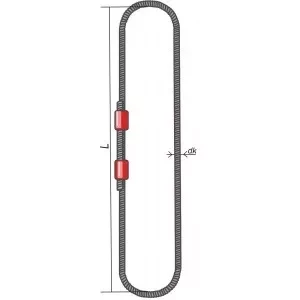 Строп канатный кольцевой СКК 32 т L=8 м  канат 42 опрессовка купить в Надыме