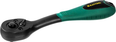 Трещотка для торцовых головок KRAFTOOL &quot;EXPERT&quot;, Сr-V сталь, 72 зубца, пластиковое покрытие, 1/4&quot; 27796-1/4_z02 купить в Надыме