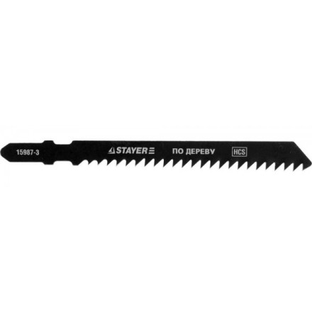 Полотна STAYER &quot;PROFI&quot;, T111C, для эл/лобзика, HCS, по дереву, ДВП, ДСП, EU-хвост., шаг 3мм, 75мм, 2шт 15987-3_z01 купить в Надыме