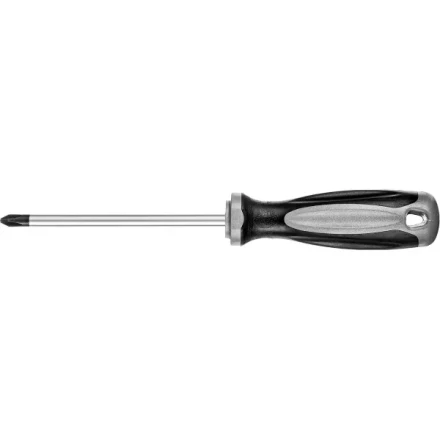 Отвертка MIRAX 25096-2-10, закаленный стержень, двухкомпонентная рукоятка, PH2x100мм 25096-2-10 купить в Надыме