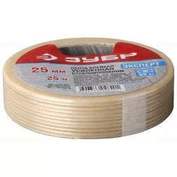 Лента ЗУБР "ЭКСПЕРТ" клеящая однонаправленная, усиленная стекловолокном, 19мм х 50м 12071-19-50