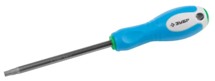 Отвертка ЗУБР, Cr-V сталь, трехкомпонентная рукоятка, цветовая индикация типа шлица, TORX №40, 125мм 25254-40-125 купить в Надыме