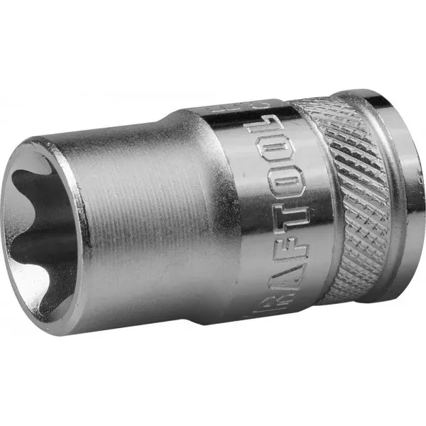 Торцовая головка KRAFTOOL "INDUSTRIE QUALITAT", Cr-V, внешний TORX, хромосатинированная, 1/2", Е 12 27810-12_z01 купить в Надыме