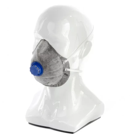 Полумаска фильтрующая формованная,модель "Исток",с угольным слоем,с клапаном выдоха FFP1 NR Россия 892467 купить в Надыме