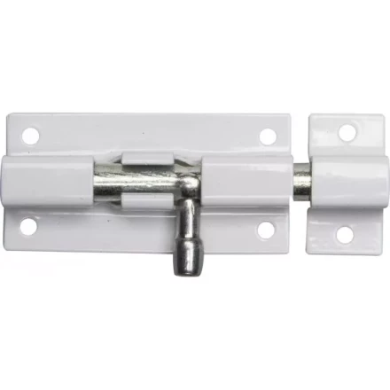 Задвижка накладная для окон и мебели "ШП-60 БЦ", цвет белый/цинк, 60мм 37751-60 купить в Надыме