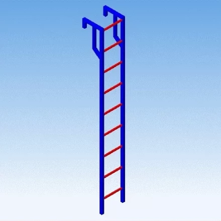 Лестница навесная алюминиевая для полувагонов УСЦ ЛНАп-1,5 купить в Надыме