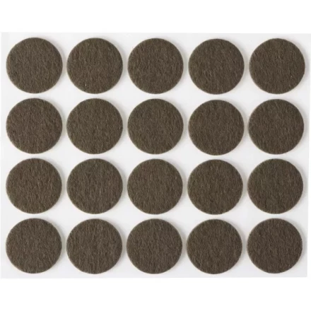 Накладки STAYER "COMFORT" на мебельные ножки, самоклеящиеся, фетровые, коричневые, круглые - диаметр 22 мм, 20 шт 40910-22 купить в Надыме