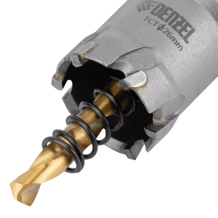 Коронка по металлу твердосплавная, 26 мм Denzel 724006 купить в Надыме