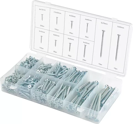 Набор саморезов по дереву 750 предм ШУРУПЬ 48160 купить в Надыме