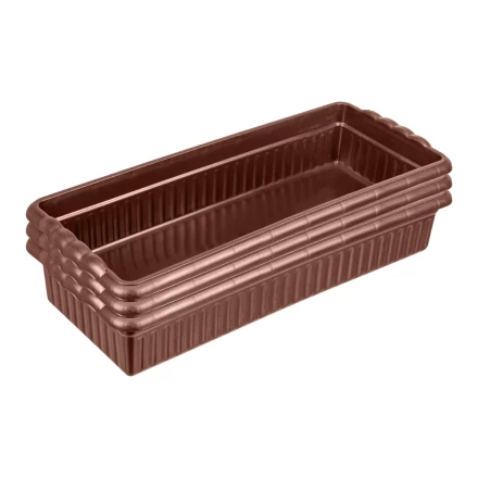 Поддон для рассады 444х185х82 мм, пластиковый, 3 шт, под 10 горшочков 460 мл. Palisad 643444 купить в Надыме
