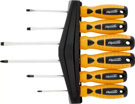 Набор отверток "Point", CrV,  двухкомпонентные рукоятки, 6 шт SPARTA. 11782 купить в Надыме