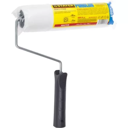 Валик "ПОРОЛОН" малярный в сборе, бюгель 6мм, 44x240мм, STAYER Master 0360-24_z01 купить в Надыме