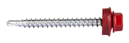 Саморезы ЗУБР "ПРОФЕССИОНАЛ" окраш., RAL 3003 рубин.-красн., для крепл. кров. матер. к дерев. обреш., 4.8x50мм, 250шт 4-300315-48-050-3003 купить в Надыме