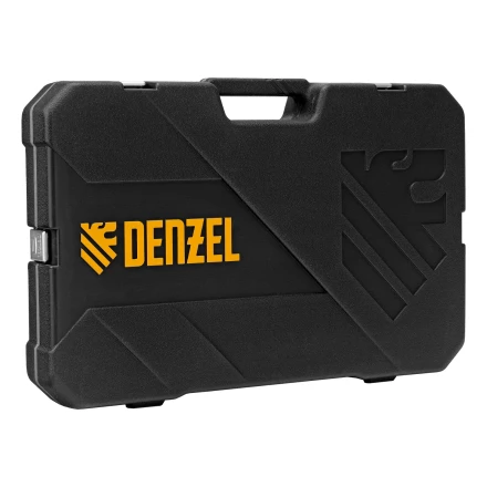 Набор инструментов Denzel 15804, 1/2", 1/4", CrV, S2, пластиковый кейс, 122 предмета купить в Надыме