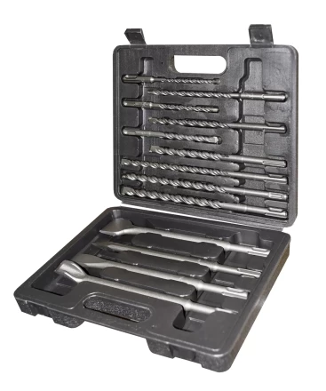 Набор SDS+ буры пики зубила 13 штук пластиковый кейс Энкор 11000 купить в Надыме