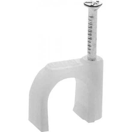 Скоба-держатель для круглого кабеля, с оцинкованным гвоздем, 14 мм, 50 шт, STAYER Master 4510-14 4510-14 купить в Надыме