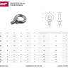 Рым-болт ЗУБР "ПРОФЕССИОНАЛ" DIN 580, оцинкованный, М8, 25 шт 4-304315-08 купить в Надыме