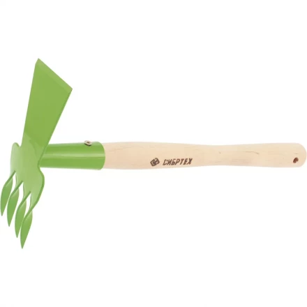 Рыхлитель 4-зубый витой зуб комбинированный профиль "трапеция" деревянная рукоятка СИБРТЕХ 62342 купить в Надыме