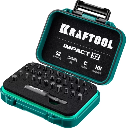 Набор ударных торсионных бит KRAFTOOL Impact, Cr-Mo-V-Nb сталь 26066-H32 купить в Надыме