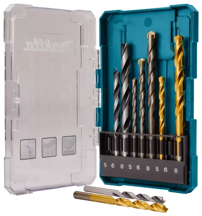 Набор сверл по металлу, дереву и бетону Makita D-71962 купить в Надыме
