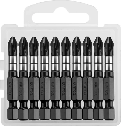 Биты для ударных шуруповертов KRAFTOOL Impact Pro PH 26191-2-50-S10 купить в Надыме