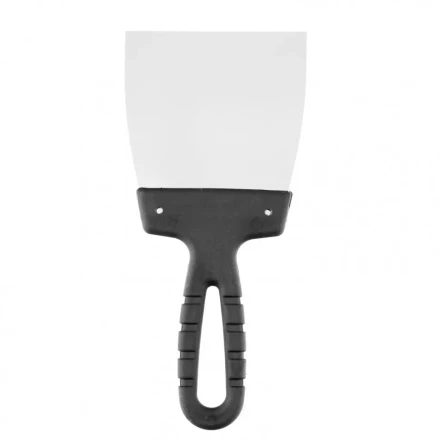 Шпательная лопатка из нержавеющей стали 100 мм пластмассовая ручка Россия 85135 купить в Надыме