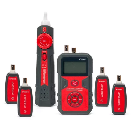 LAN-тестер кабельный КВТ KT 858C с функцией PoE (86210) купить в Надыме