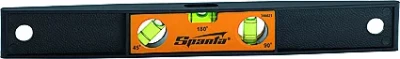 Уровень 225 мм 3 глазка пластмассовый Торпедо I SPARTA 346025