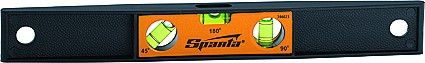 Уровень 225 мм 3 глазка пластмассовый Торпедо I  SPARTA 346025 купить в Надыме