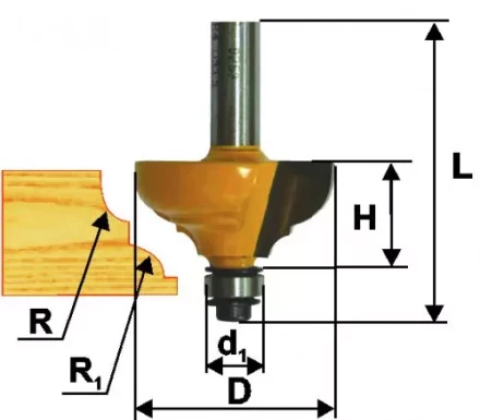 Фреза кром. калевочная ф334х159ммR635/4мм хв.8м 46263 купить в Надыме