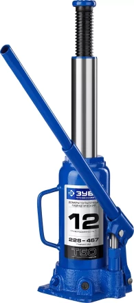 Домкрат гидравлический бутылочный T50, 12т, 228-467мм, ЗУБР Профессионал 43060-12 43060-12_z01 купить в Надыме